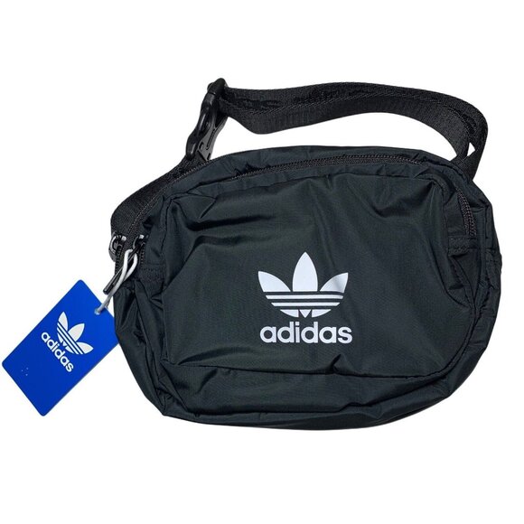 adidas Other - Adidas Originals Black Logo Sport Waist Festival Outdoor FannyPack Crossbody Bag